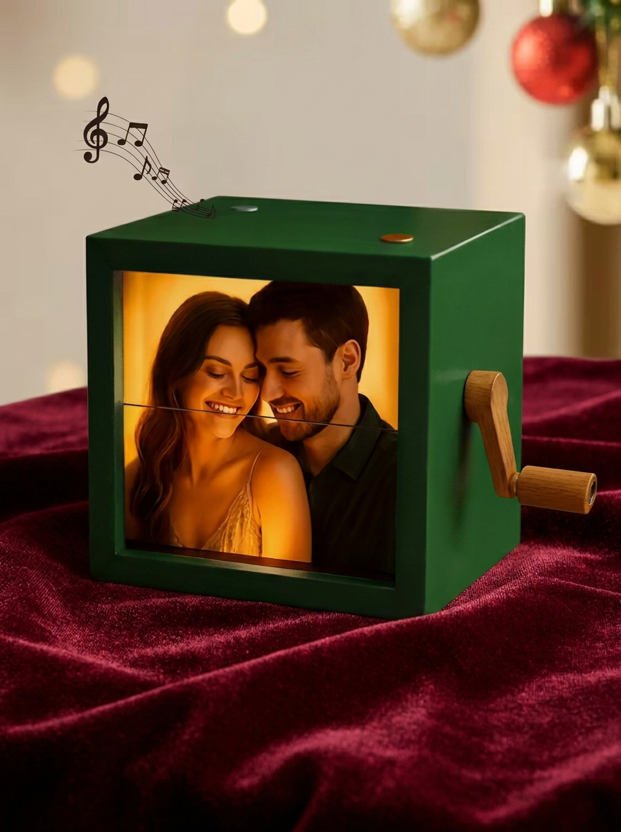 ersonalized Wooden Photo Flipbook Box | Custom Birthday & Anniversary Gift