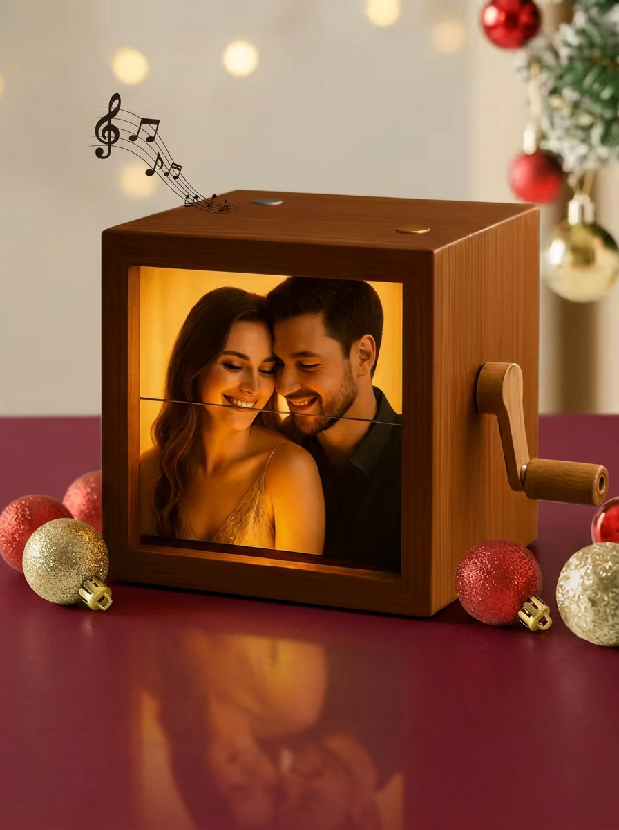 ersonalized Wooden Photo Flipbook Box | Custom Birthday & Anniversary Gift